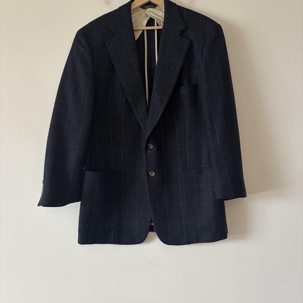 Paul Stuart Blazer Double Vented Sport Coat Quiet Luxury SEE MEASUREMENTS~ FLAW